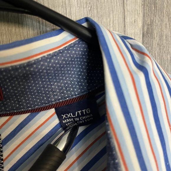 Tommy Bahama Mens Multi Color Stripe Long Sleeve Shirt XXL 2XL 100 % Cotton - Picture 3 of 6